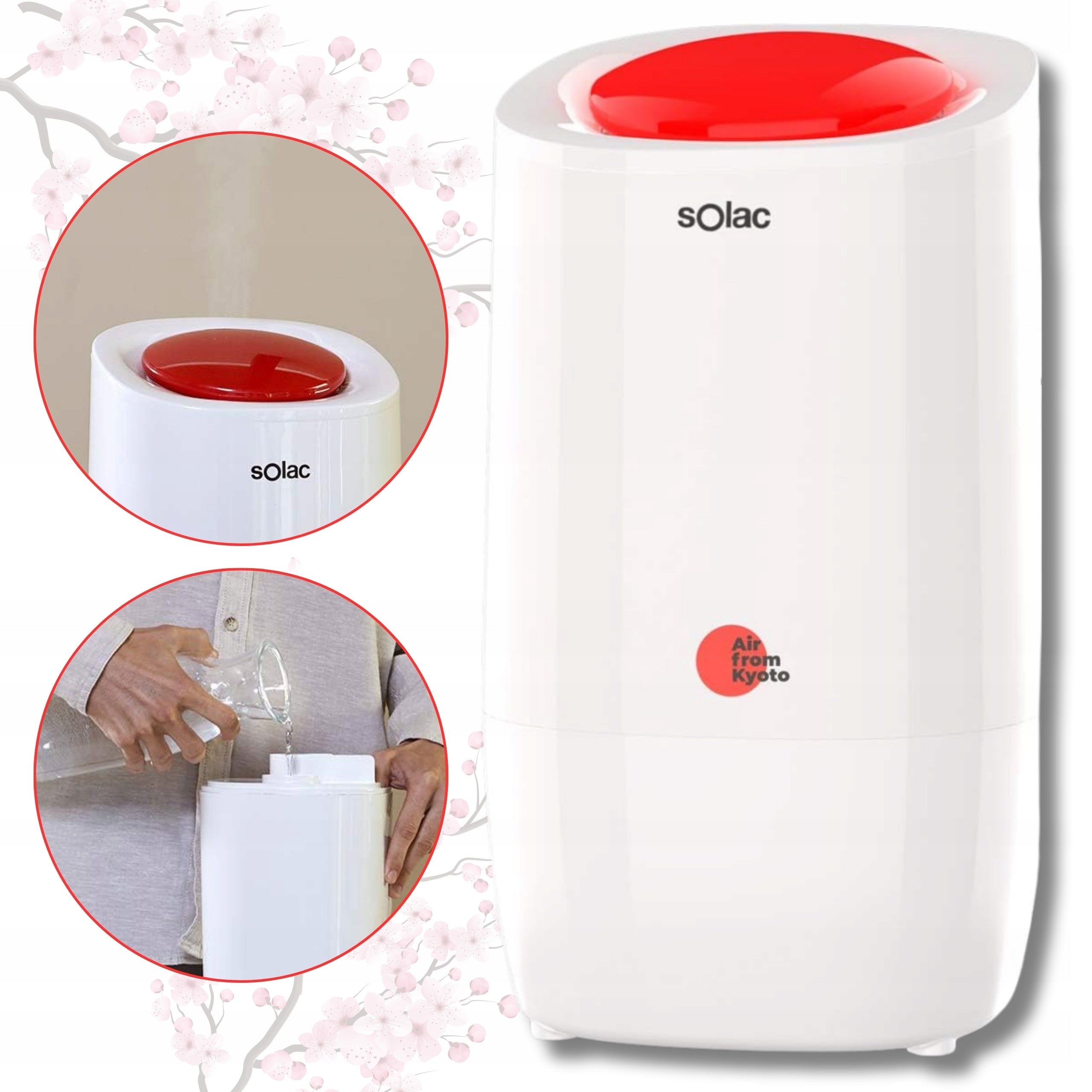 Ultrasonic Humidifier Solac Air From Kyoto 3,2 L 25 W Quiet