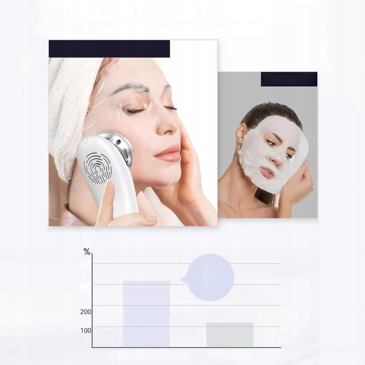 Ultrasonic Massager For Face Neck 5in1 Lifting Mesotherapy EMS Manufacturer code Bezprzewodowy Masażer Ultradźwiękowy