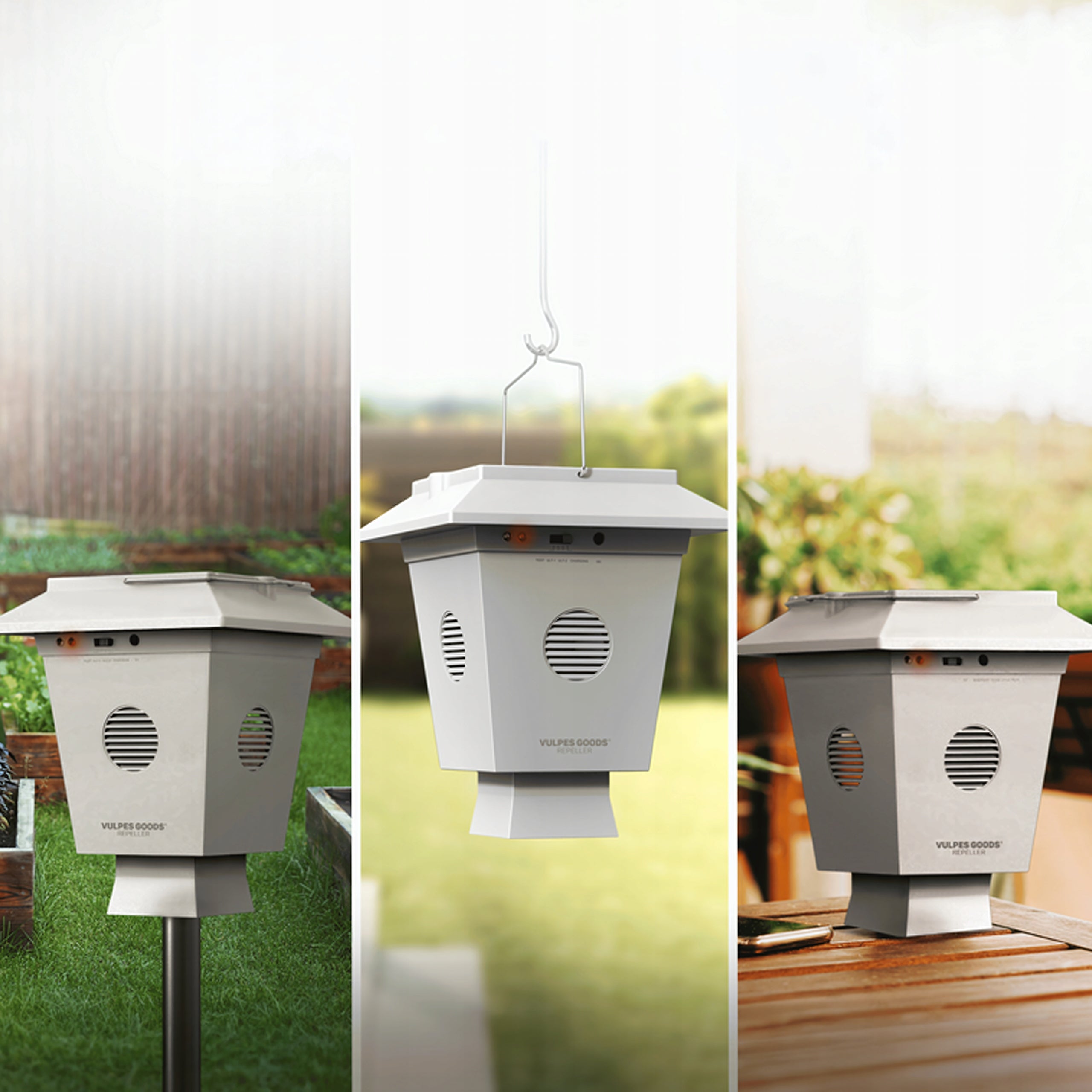 Ultrasonic Solar Deterrent Animal Bird Pigeon Waterproof 1600m Product weight with unit packaging 0.4 kg