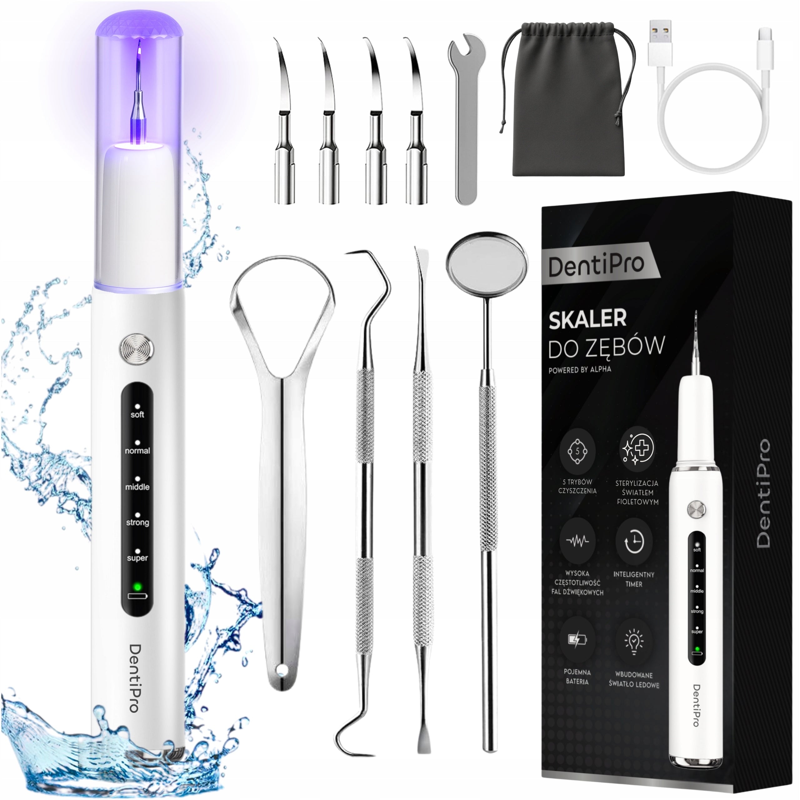 Ultrasonic Tooth Scaler - 5 Modes for Tartar Removal