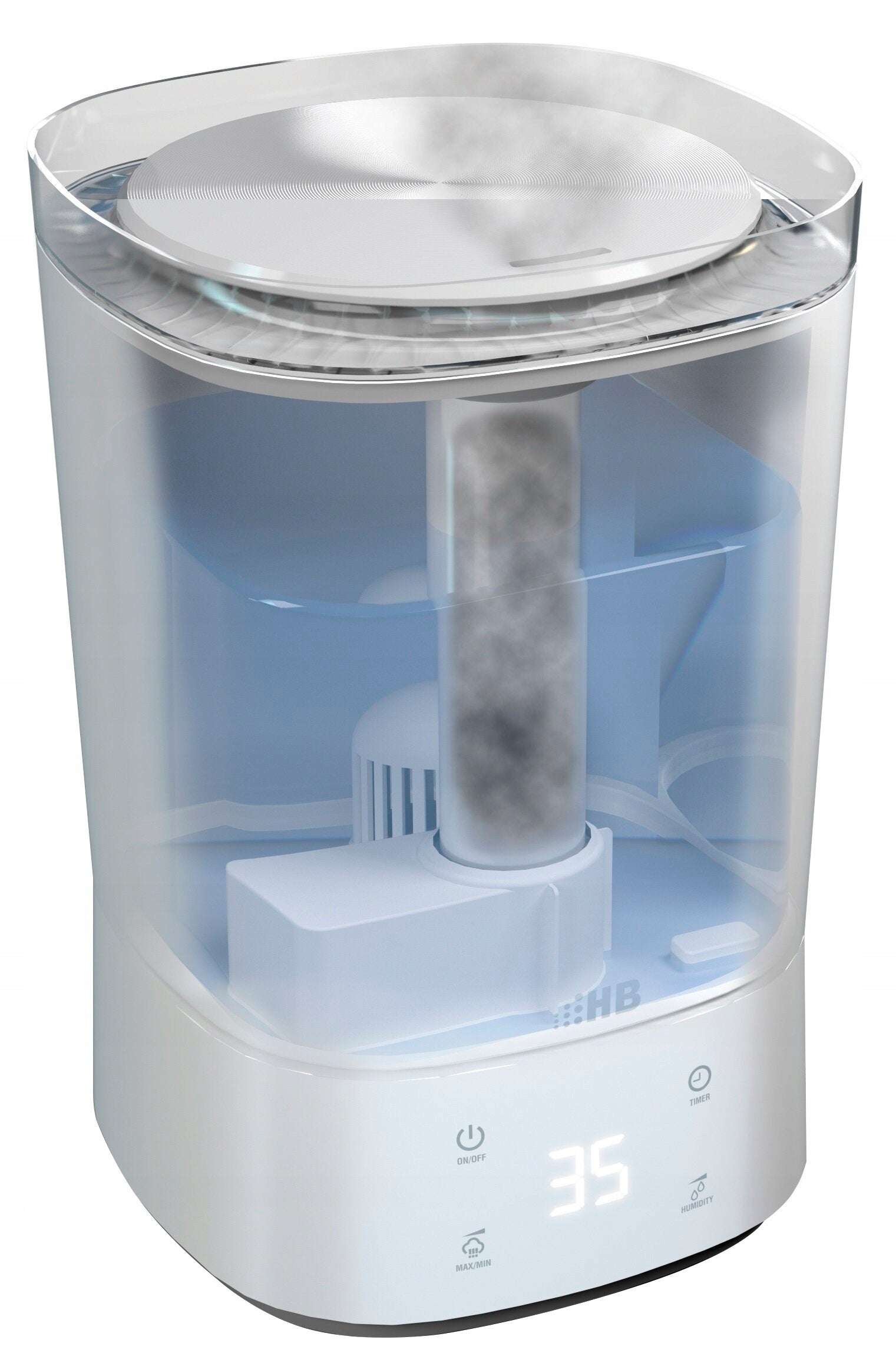 Ultrasonic air humidifier HB UH2045DW Communications display
