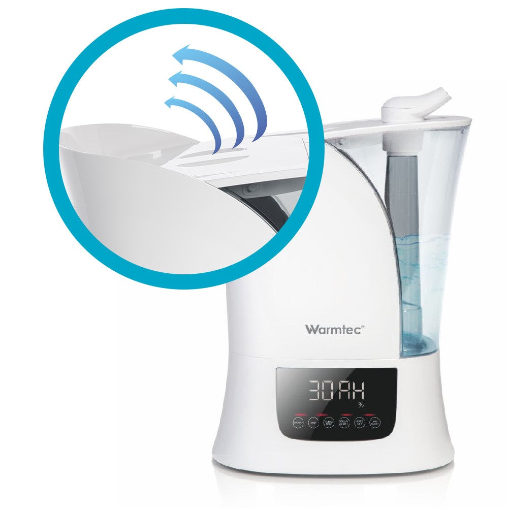 Ultrasonic humidifier nozzle 360° ionizer Warmtec Mist Up Type ultrasonic humidifier
