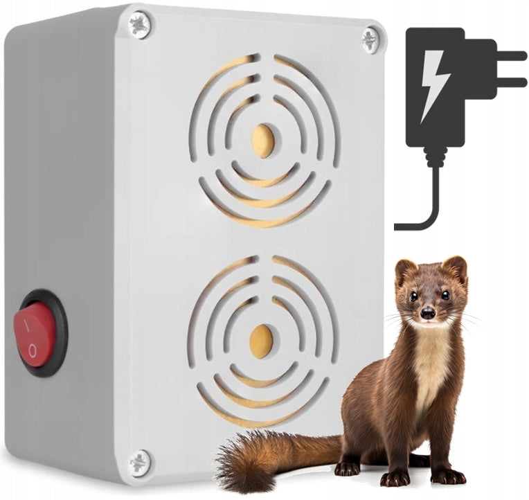 Ultrasonic repellent for mice, rats, martens, WATERPROOF, POWERFUL Packaging status original