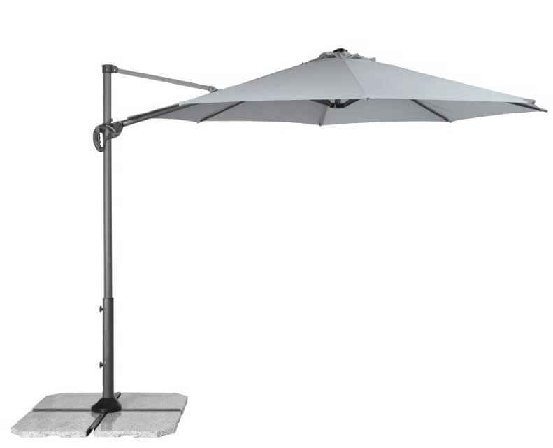 Umbrella Doppler Derby Ravenna Smart 300 Grey Garden on boom