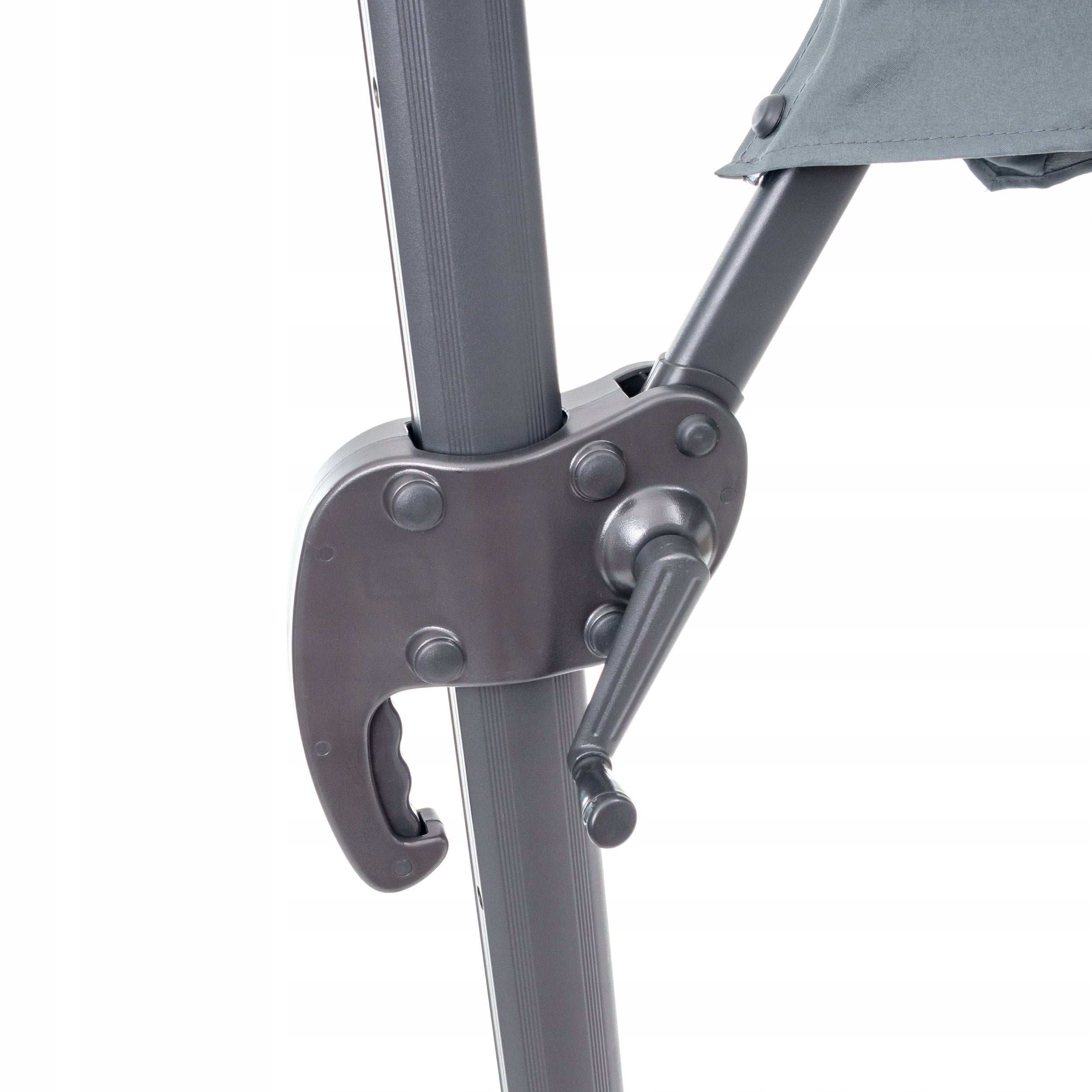 Umbrella with boom Mirpol grey 350 x 270 cm Product height 270 cm