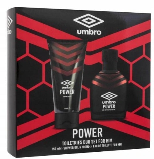 Umbro Power Men's Cosmetics Set Toilet Water Shower Gel