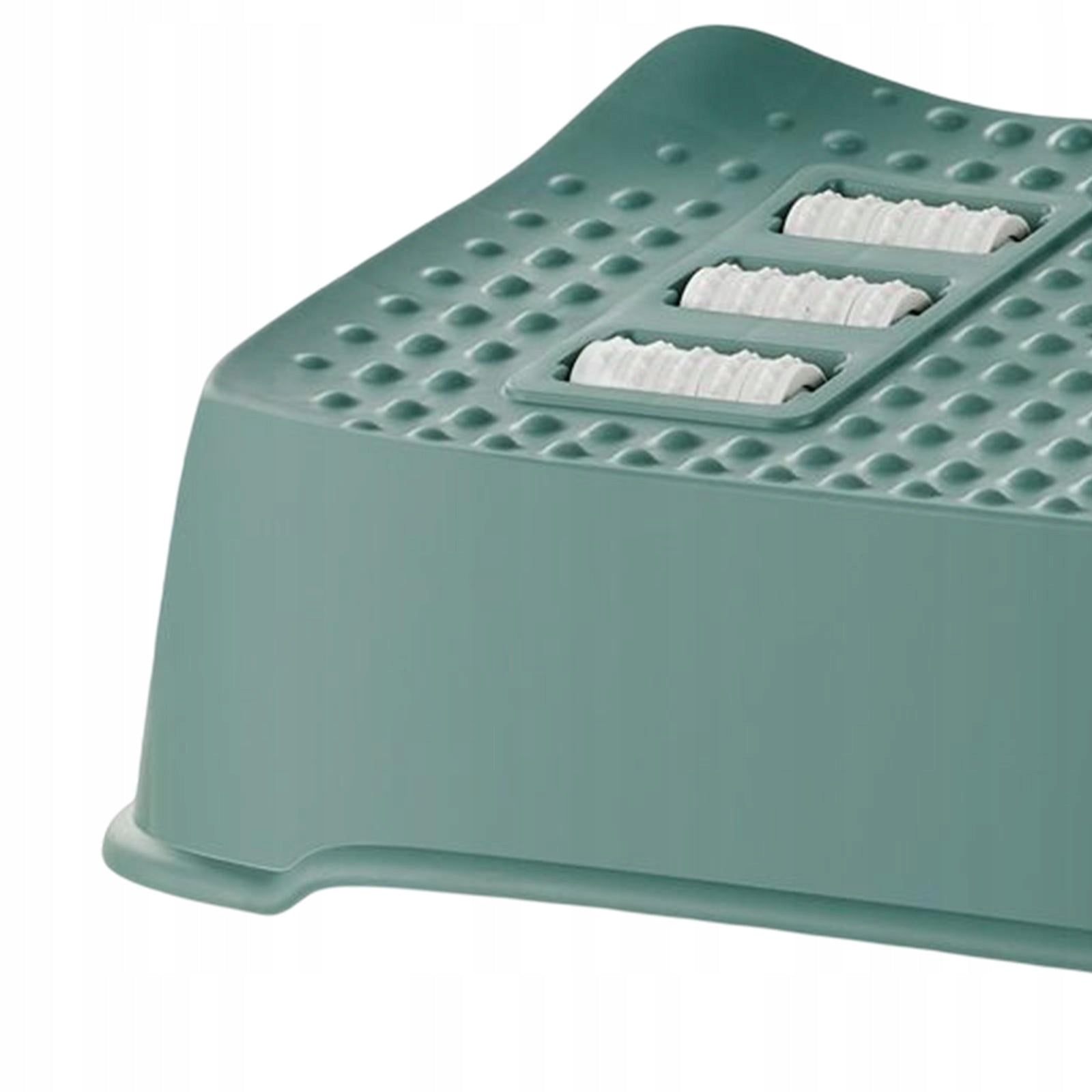 Under Desk Foot Rest Non Skid Curve Footrest Comfortable Toilet Stool Green Manufacturer code Does not apply