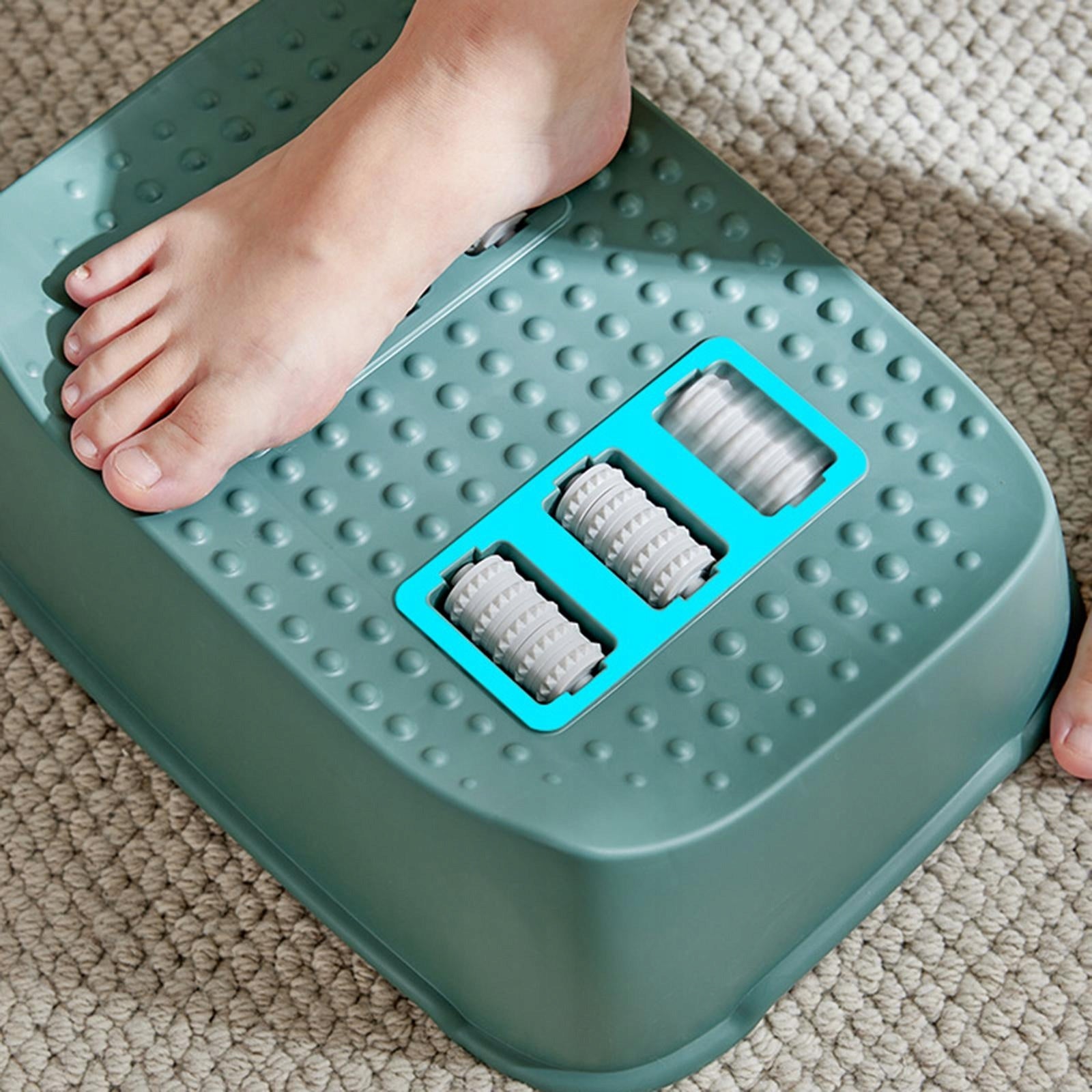 Under Desk Foot Rest Non Skid Curve Footrest Comfortable Toilet Stool Green