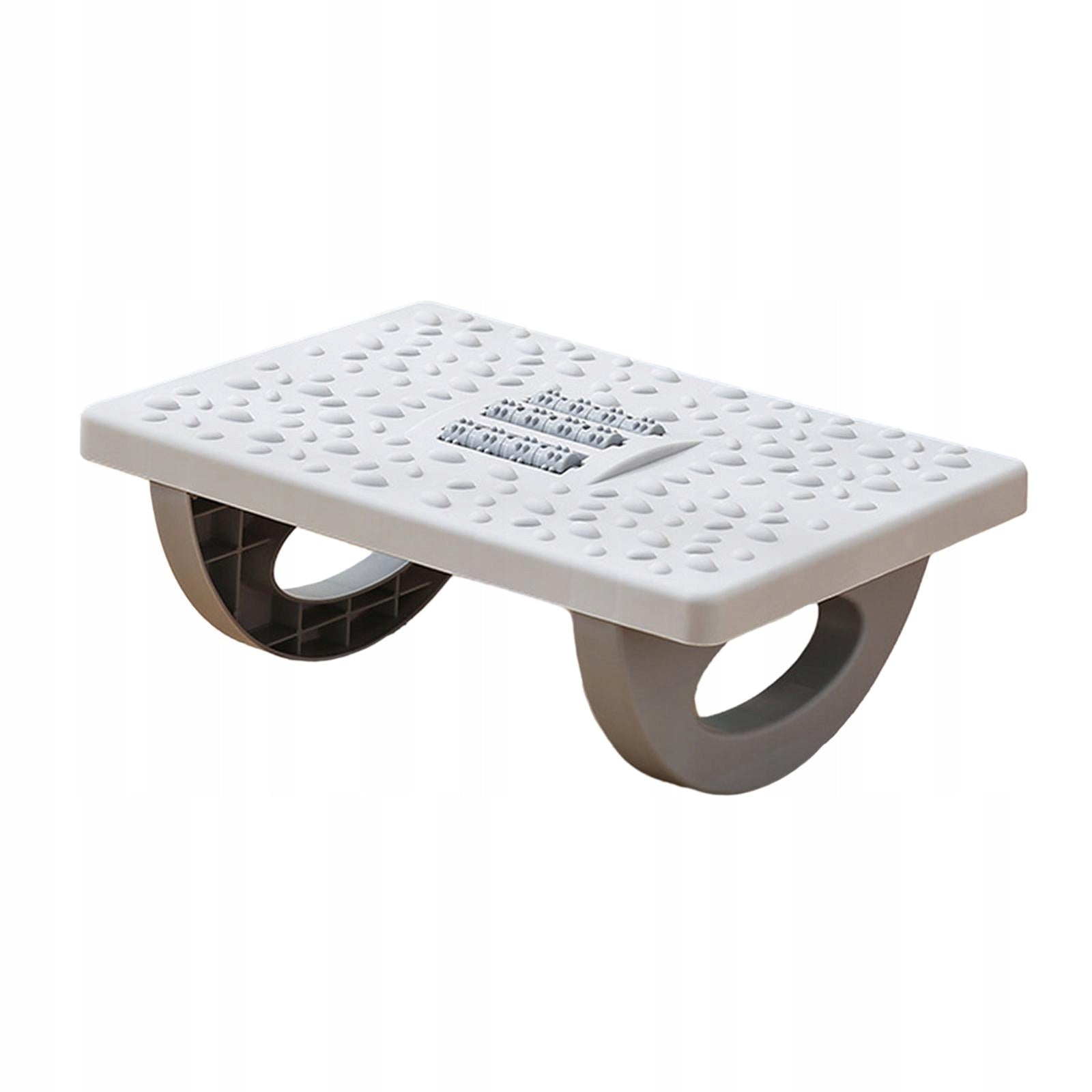Under Desk Footrest Massage Roller Ergonomic Office Footrest Portable gray