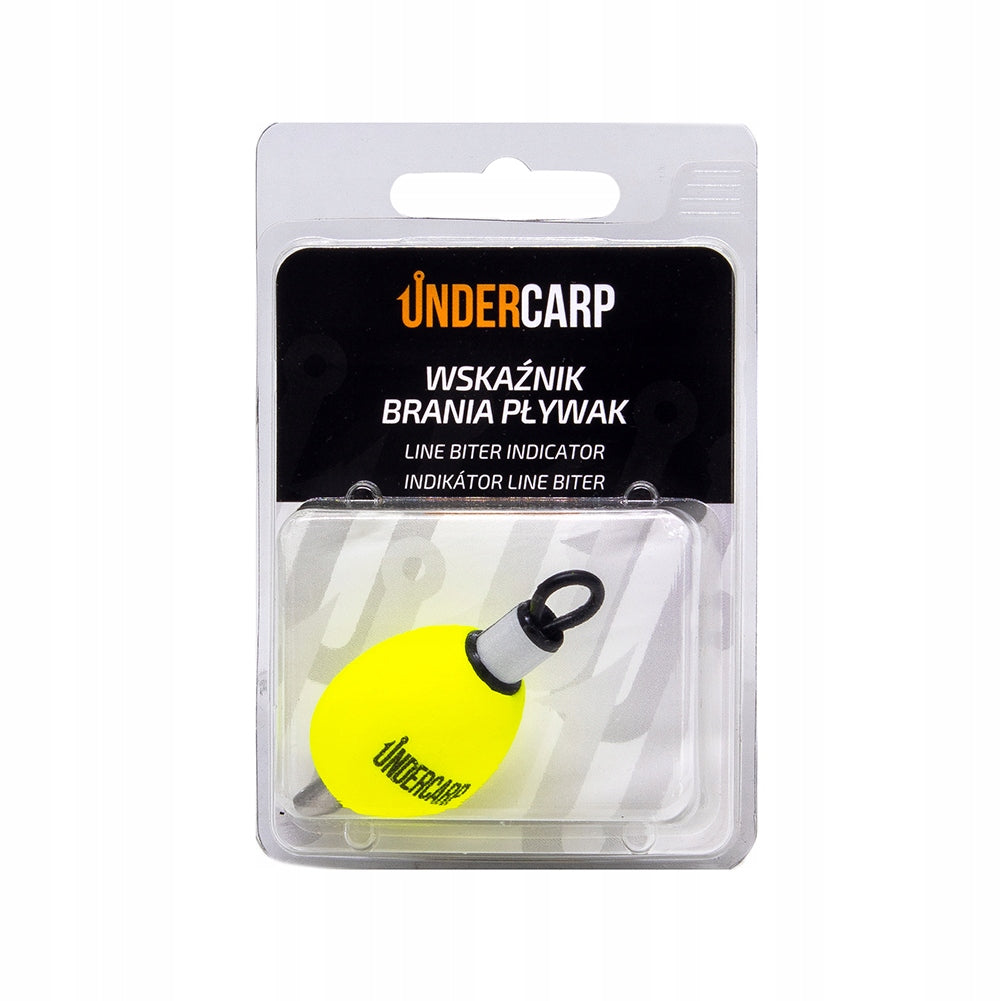 UnderCarp Line Biter Indicator Yellow float for fishing line Brand Undercarp