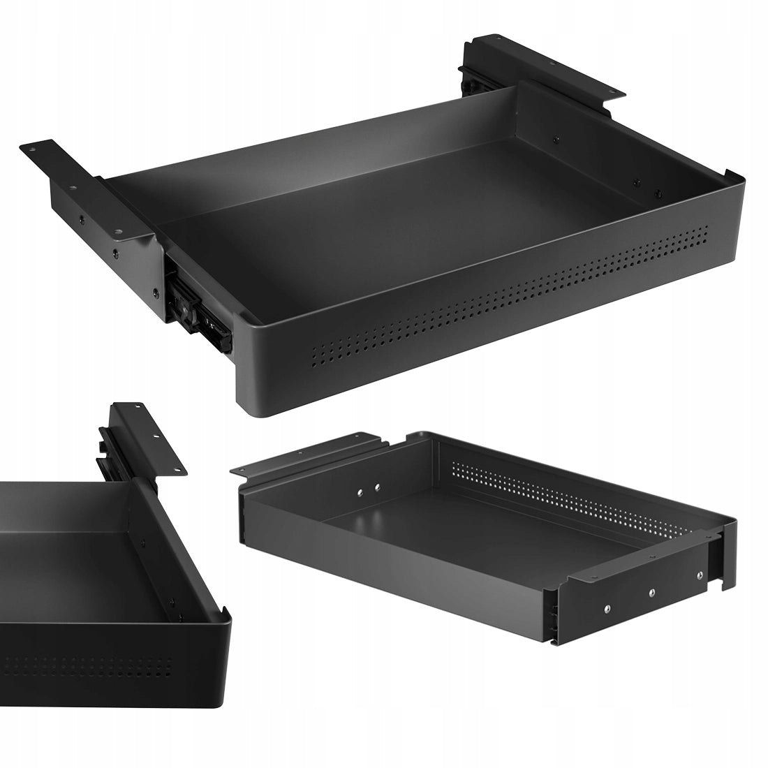 Undercounter drawer Spacetronik 48x26 8kg steel black