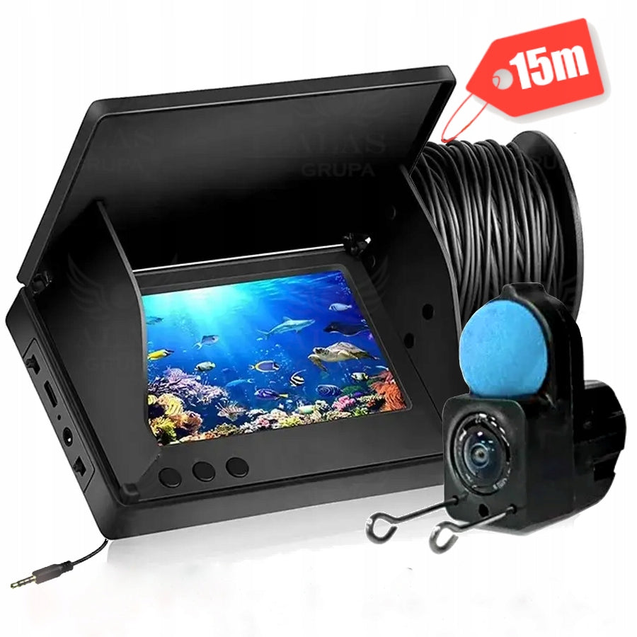 Underwater Fishing Camera 15m LED Screen IP68 Fishing Night Vision