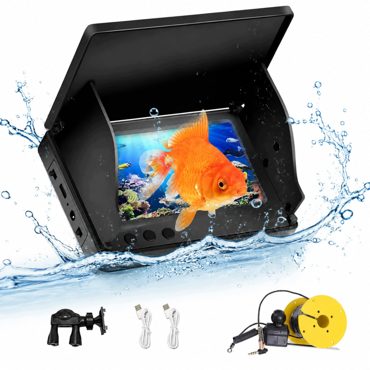 Underwater Fishing Probe Camera Fishing Sonar Locator IPS 4.3" 20m