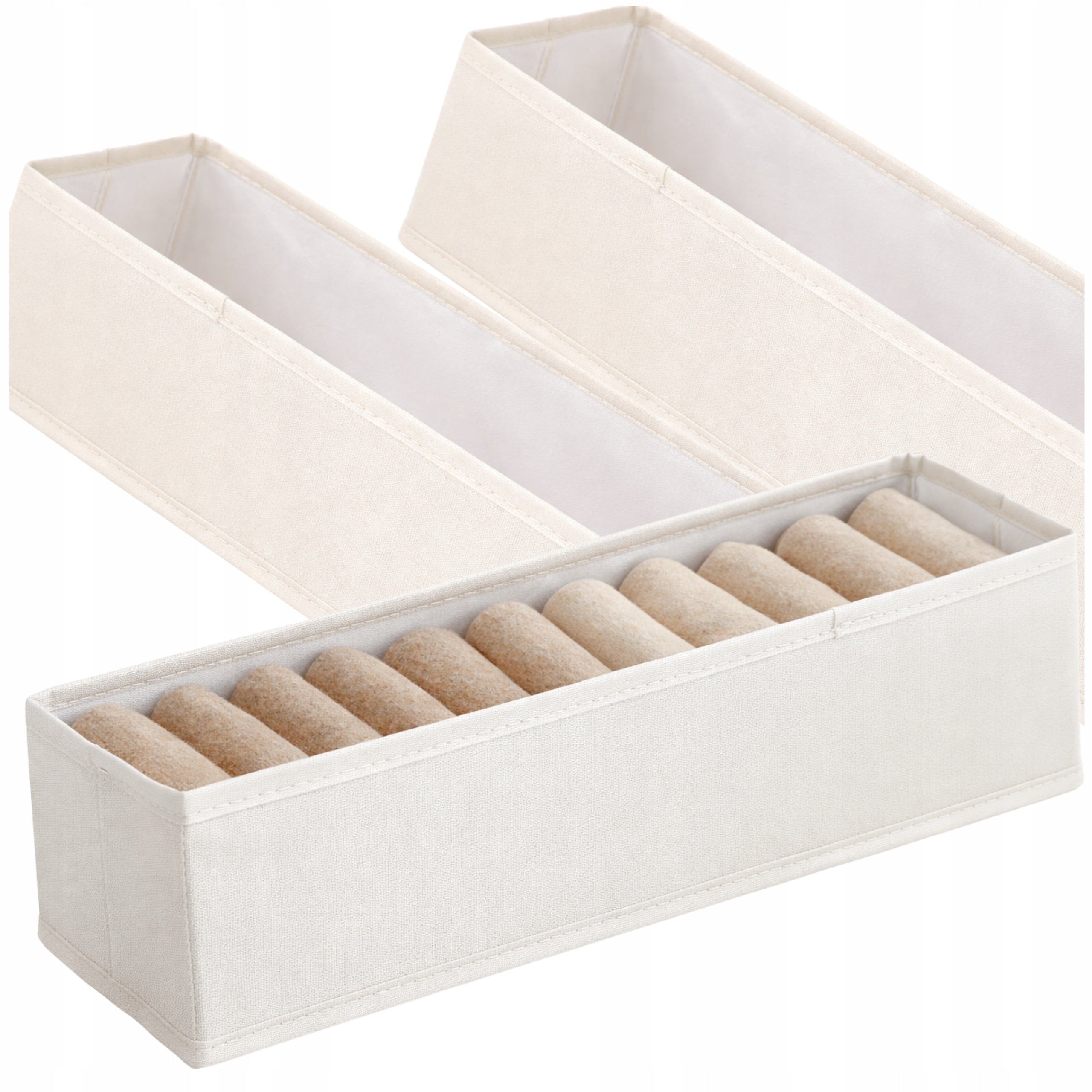 Underwear Cabinet Drawer Organizer Set of 2pcs Refill Container Box Manufacturer code Organizer Do Szuflady Szafy Zestaw 2szt