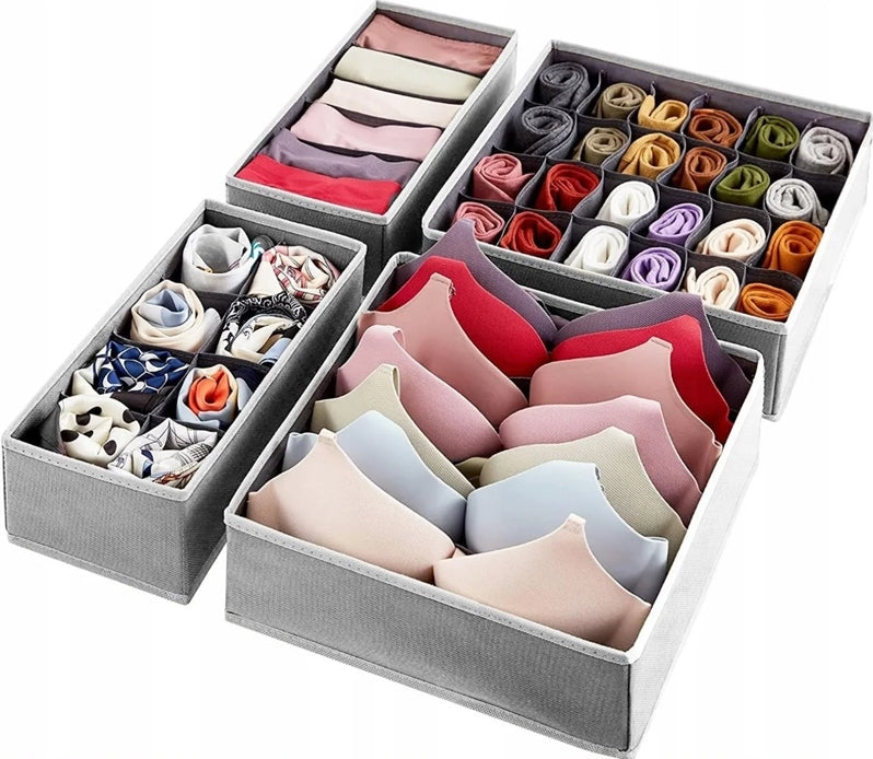 Underwear Cabinet Drawer Organizer Socks Clothes Set of 4 Brand Nobo Kids
