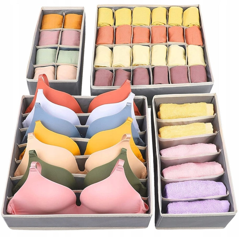 Underwear Cabinet Drawer Organizer Socks Clothes Set of 4 Kind drawer organizer