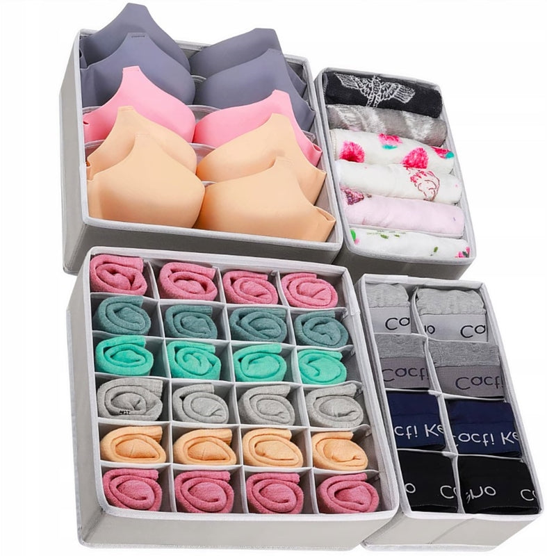 Underwear Cabinet Drawer Organizer Socks Clothes Set of 4 Manufacturer code CH-248872