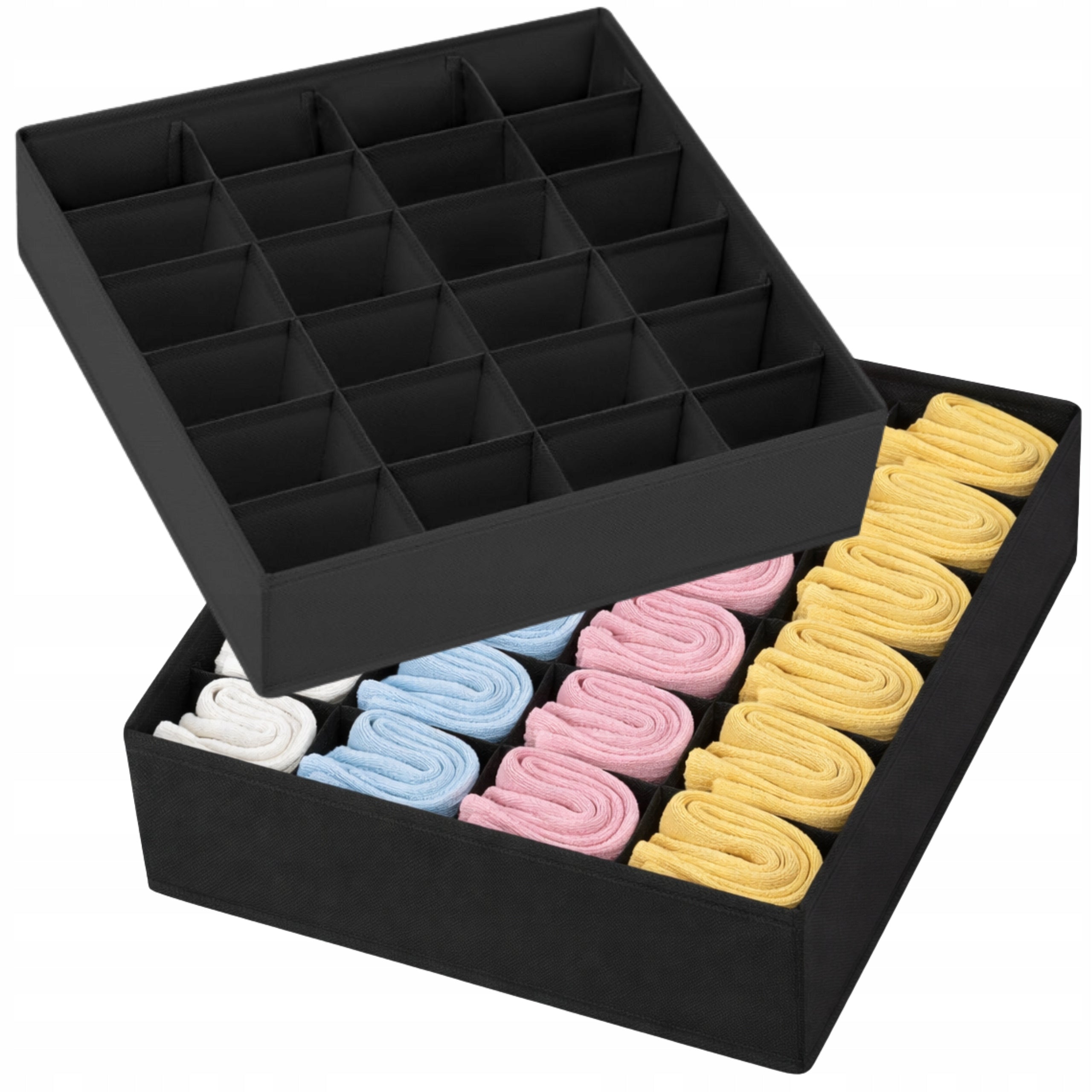 Underwear Drawer Organizer Wardrobe Socks Refill Set of 2 Packaging status original