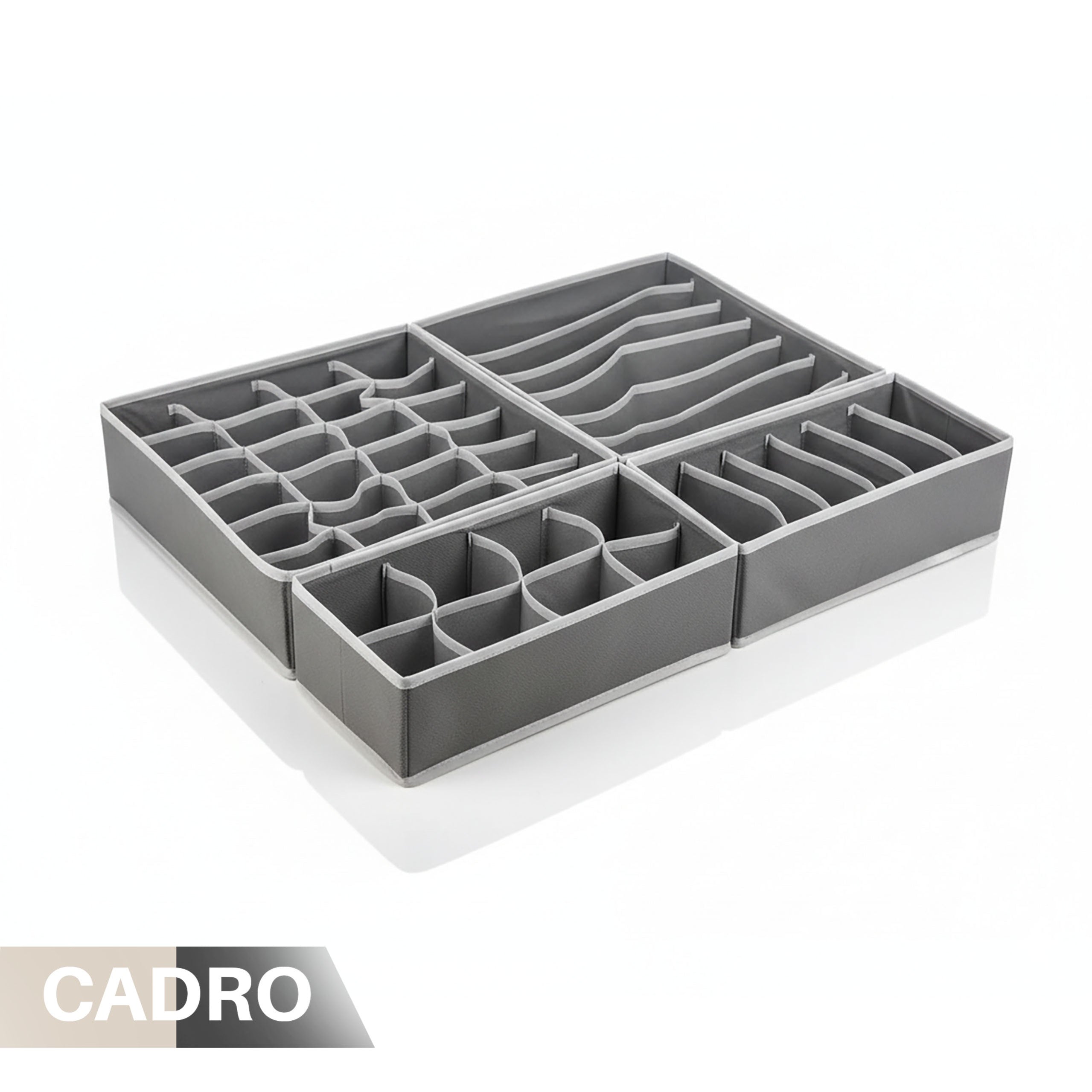 Underwear Organizer Socks Cabinet Drawer Insert Set of 4 Brand Cadro