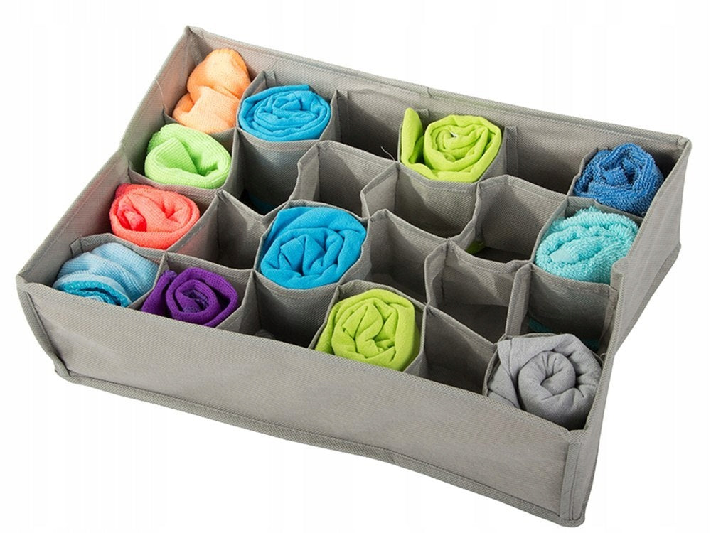 Underwear Organizer Socks for Closet Drawer 24 Compartments Container