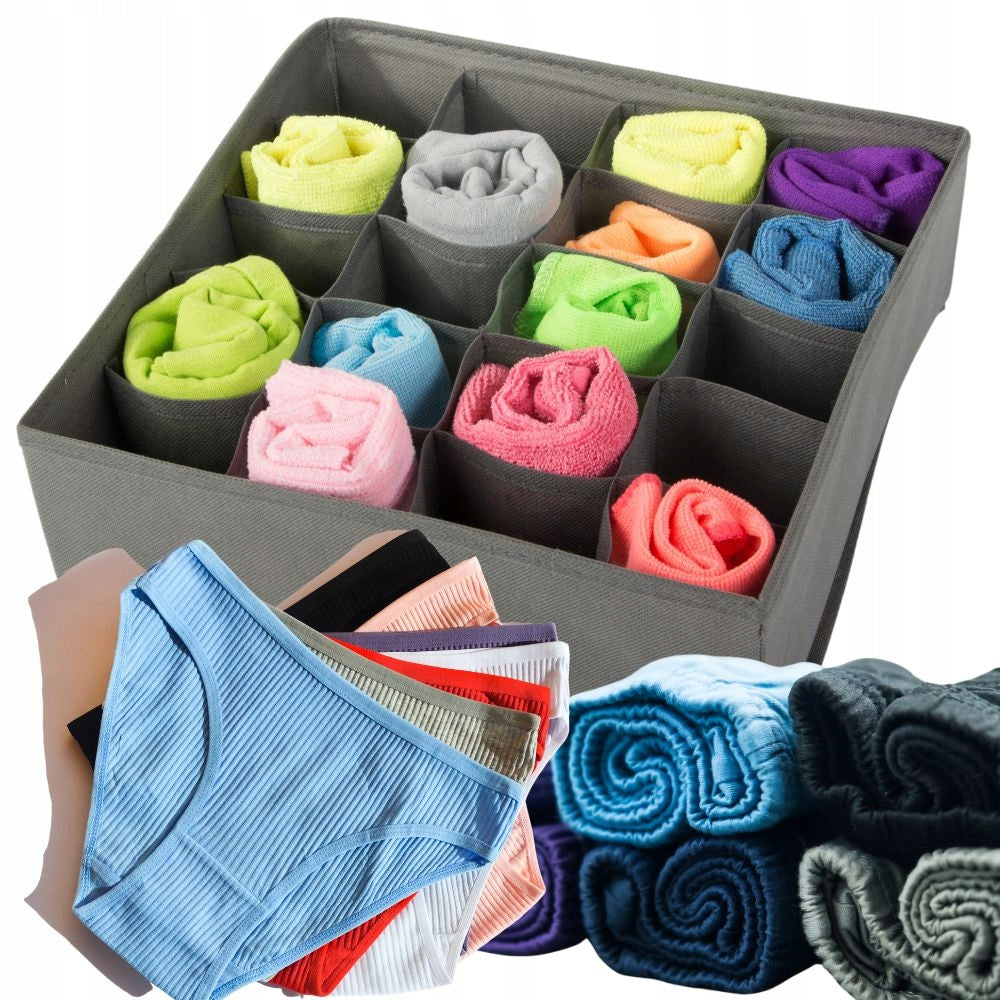 Underwear organizer socks for closet drawer insert 20 compartments