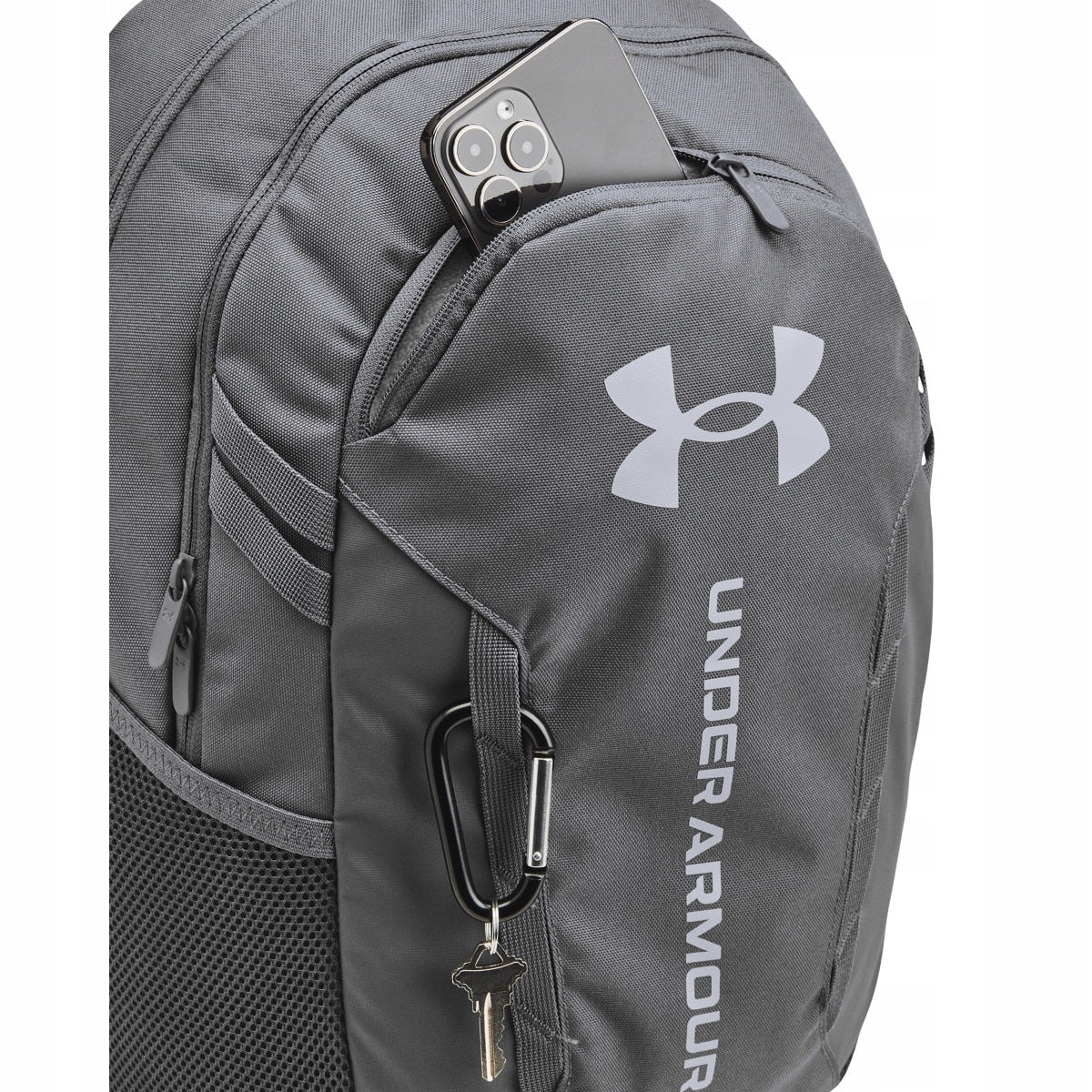 Unisex Training Backpack Under Armour UA Hustle 6.0 Backpack Grey Kind backpack