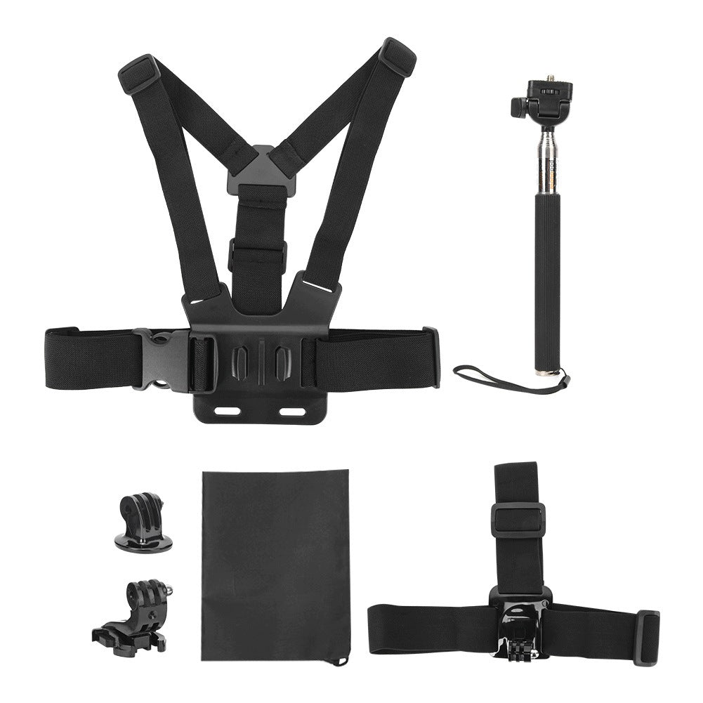Universal 5-in-1 Action Camera Accessory Kit for OS Cameras