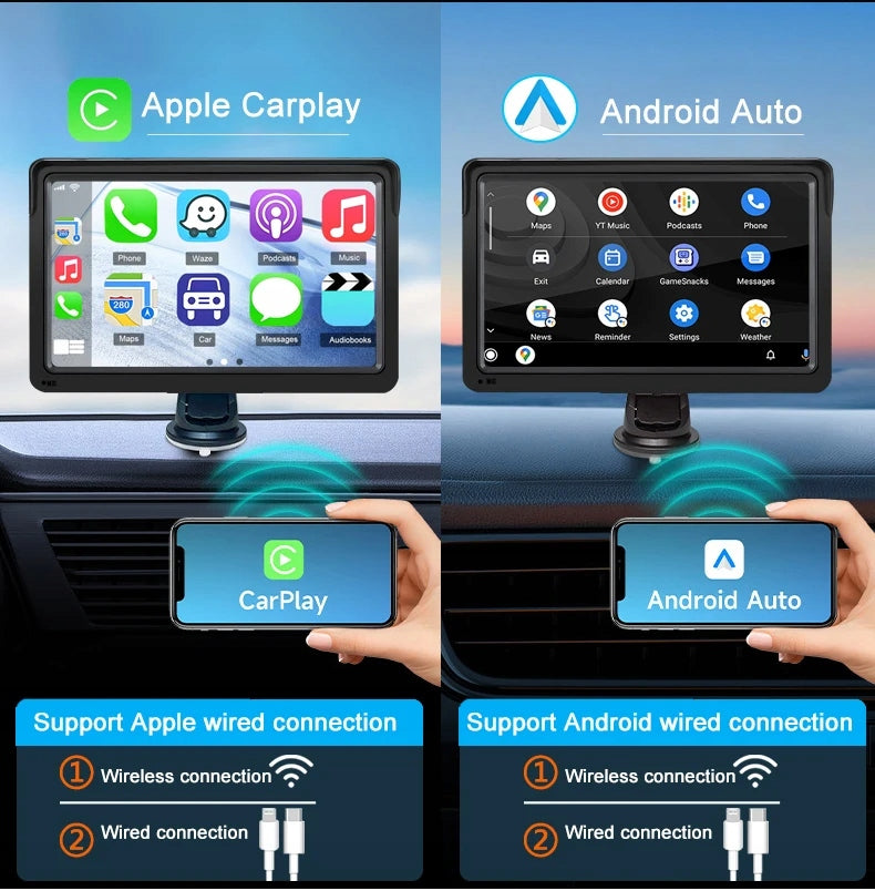 Universal 7 Inch Car Radio Player for Apple CarPlay Android Auto Brand no brand