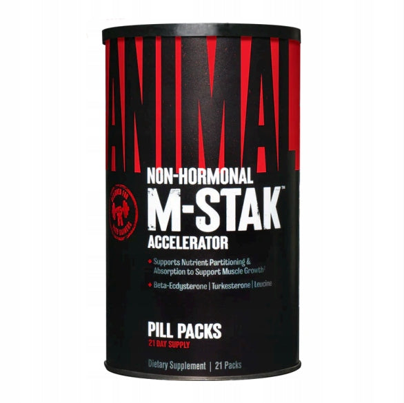 Universal Animal M-STAK 21 sachets Amino acids Booster Testosterone BCAA Packaging status original