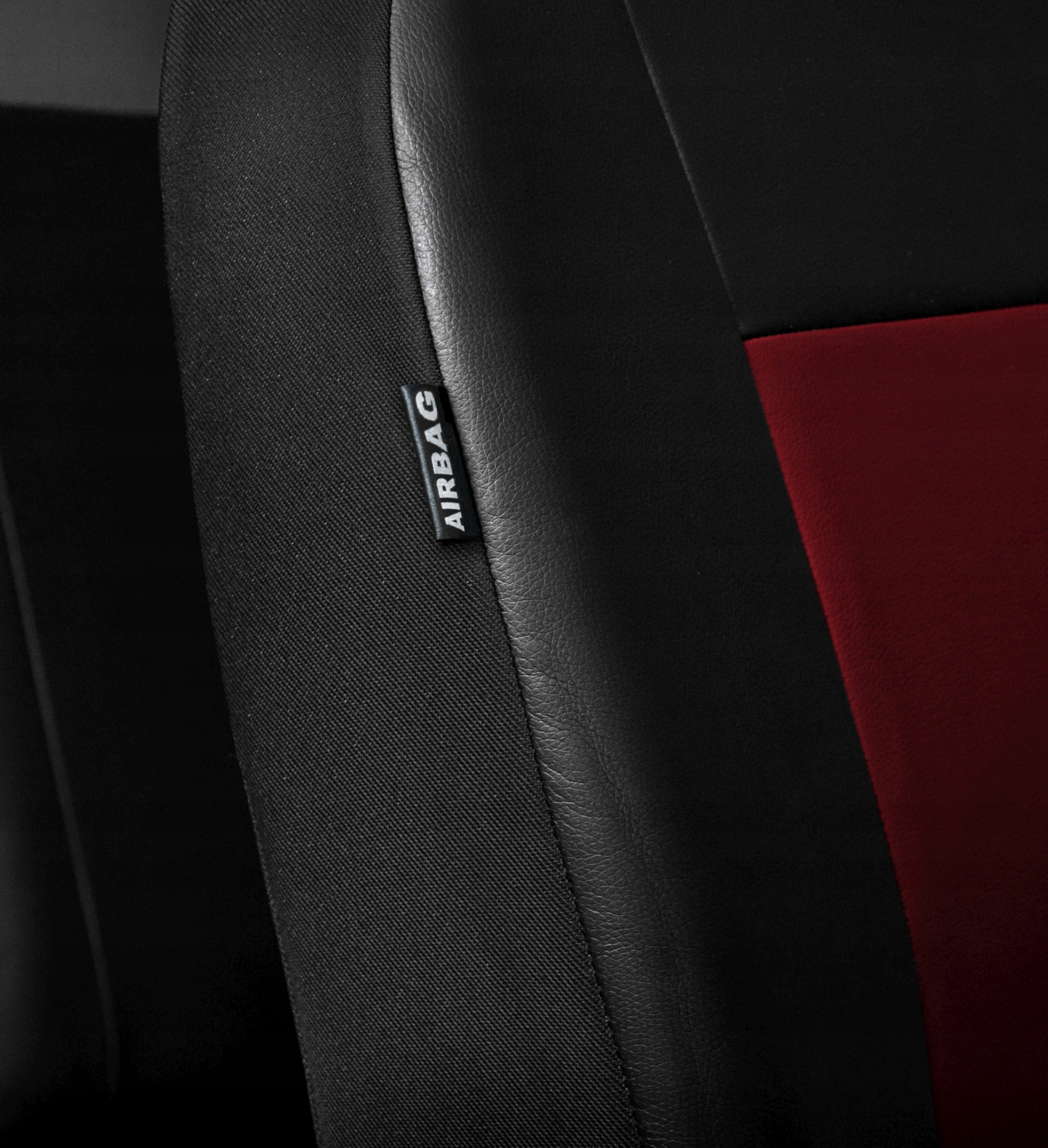 Universal Leather Covers for Car Seats Red Manufacturer Auto-dekor