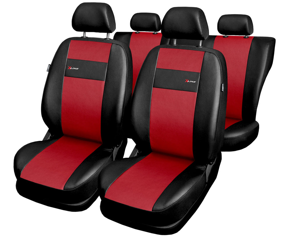 Universal Leather Covers for Car Seats Red Product weight with unit packaging 2 kg