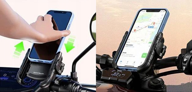 Universal Motorcycle Bike Phone Holder GPS from 5.4'' to 7.2'' Product weight with unit packaging 0.185 kg