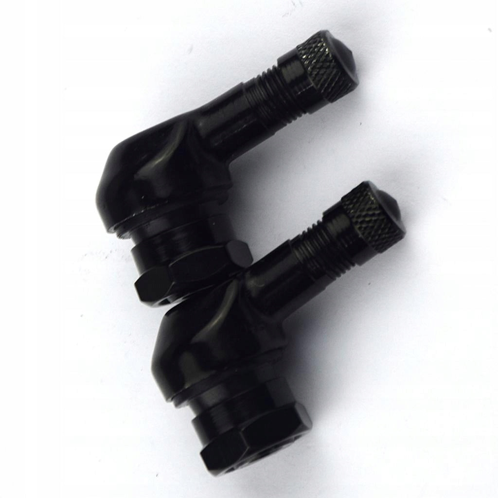 Universal Motorcycle CNC Wheel Tire Valves Stem Tire Degree Black Kind set