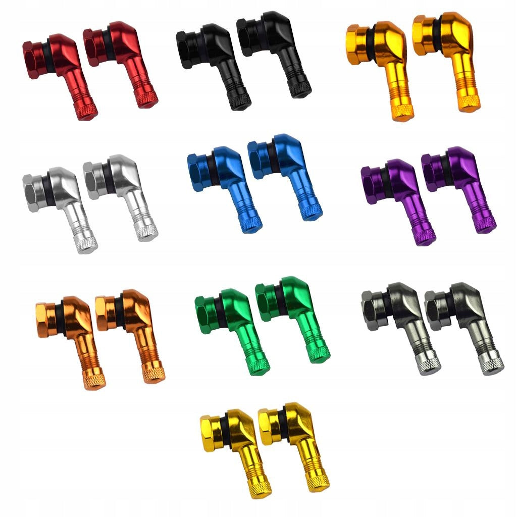 Universal Motorcycle CNC Wheel Tire Valves Stem Tire Degree Black Power supply rechargeable battery