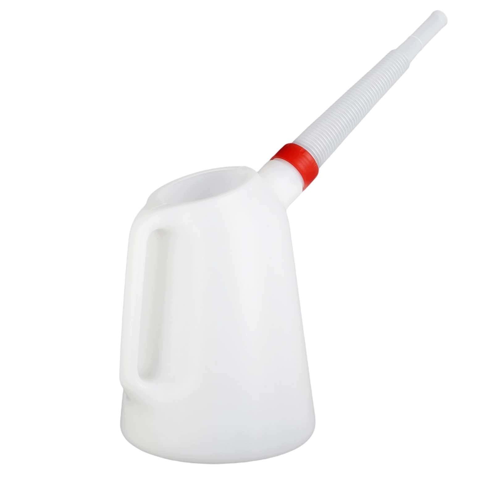 Universal Oil Measuring Jug with Pouring Flexible Spout Container Oiler 3L