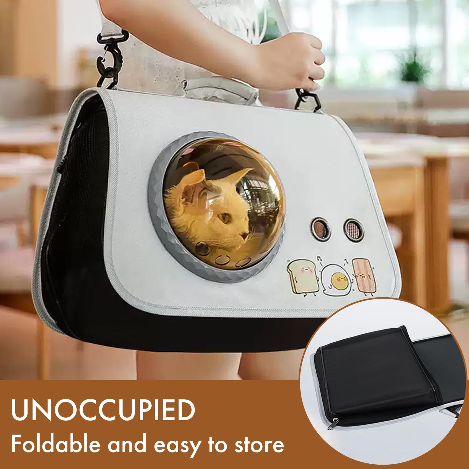 Universal Pet Bag for All Seasons,Large Capacity Crossbody Dog Bag (Yellow) Manufacturer code ony-alg-007