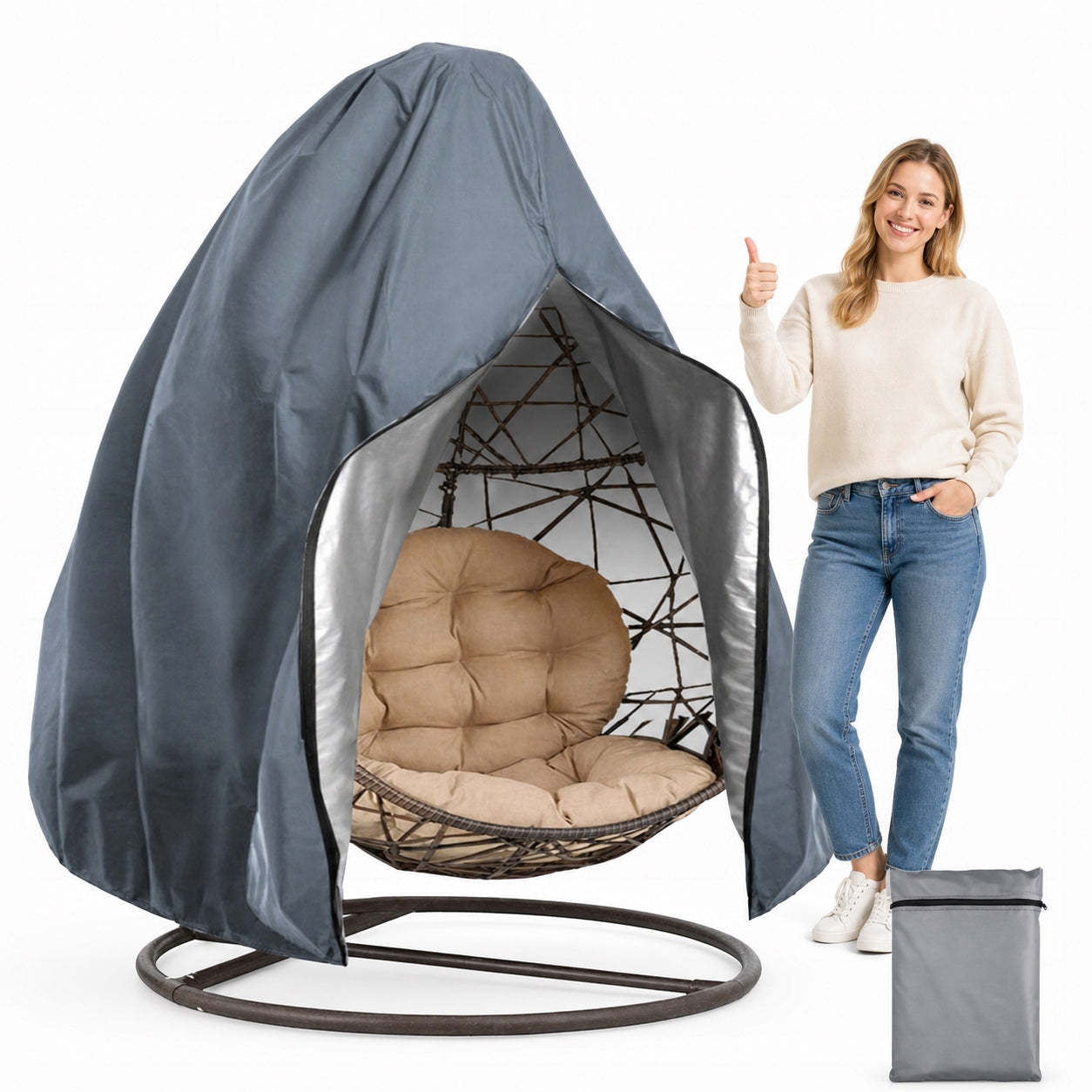 Universal Seat Cover, Hanging, Cocoon Garden Swing