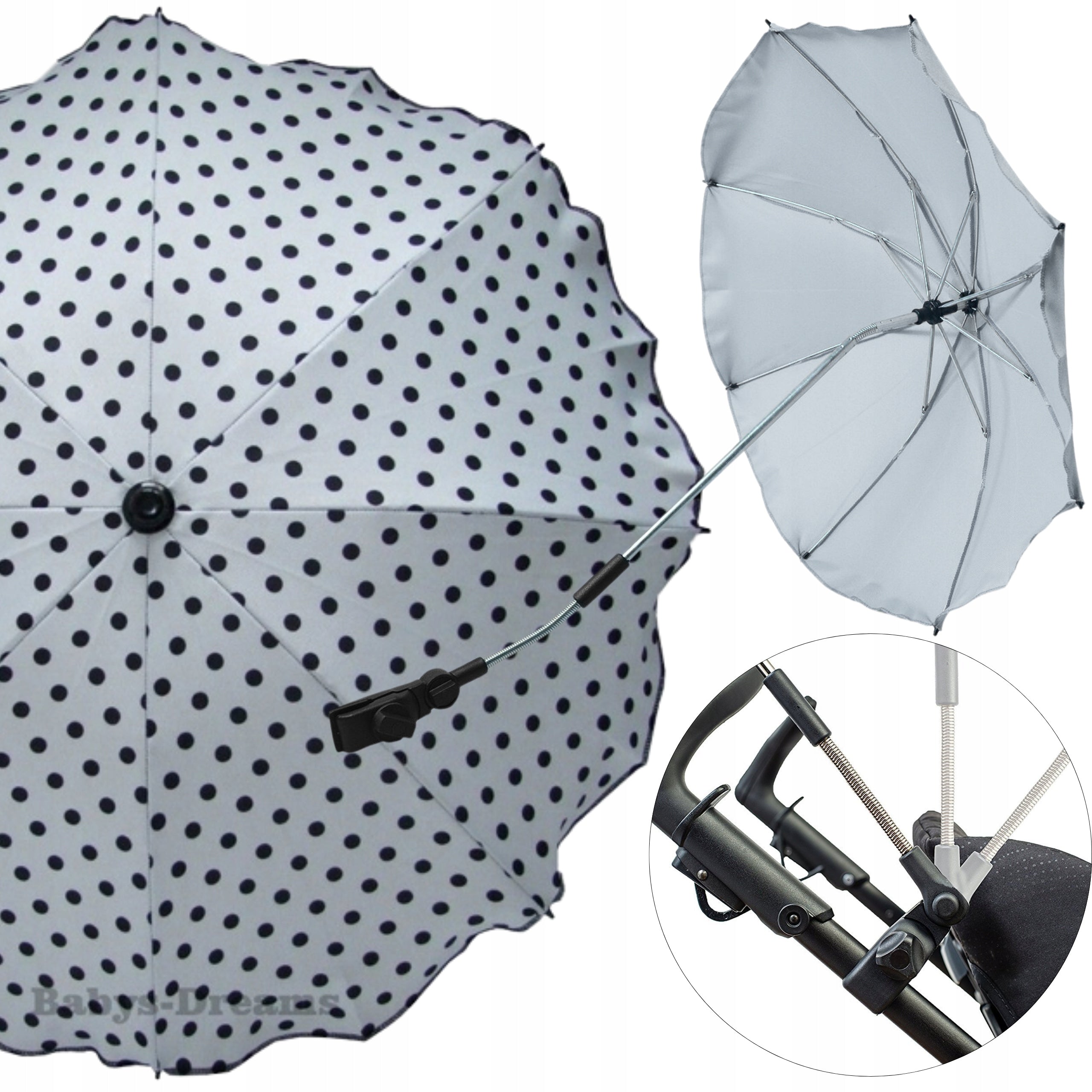 Universal Sun Umbrella Stroller Holder UV Filter 50 Ø 63 cm