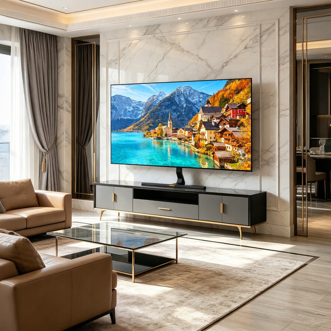 Universal TV Stand for 40-75" Screens Adjustable Swivel Base Bear 50kg Manufacturer code STOJAK TELEWIZOR 32-65 REGULACJA WYSOKOŚ