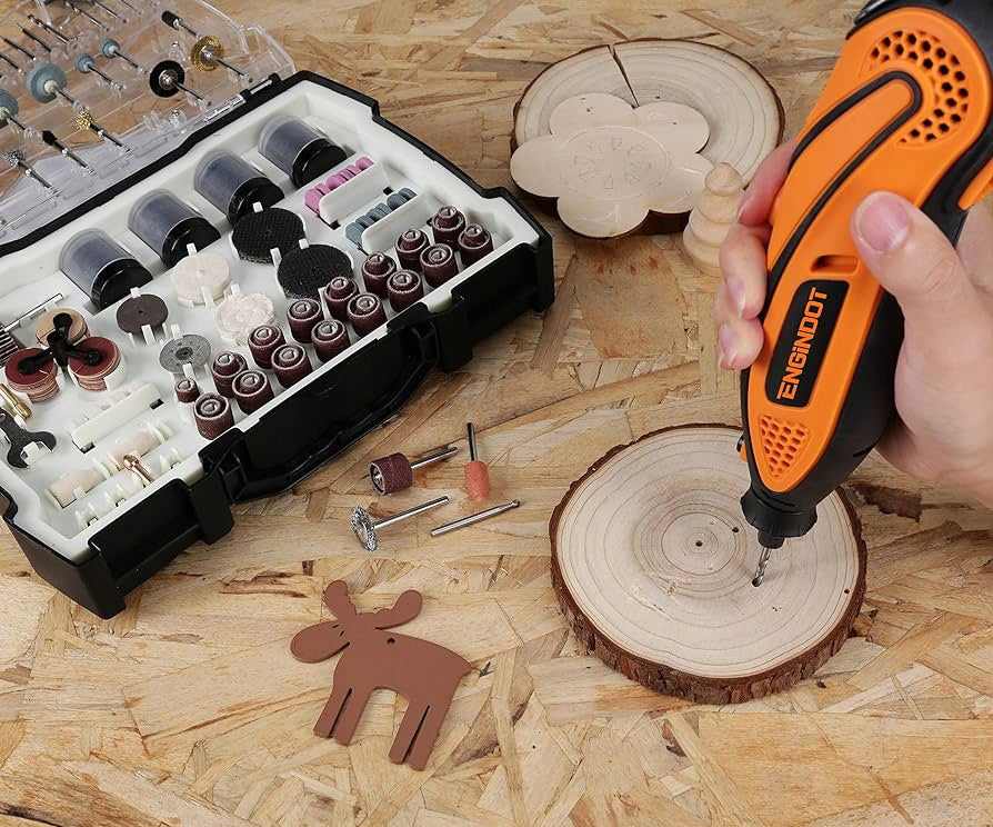 Universal accessory set for mini grinder Multi-grinders 361 pieces Set elements adapters bits socket wrenches attachments for screwing and unscrewing hooks countersink depth stop hole saws center punch handles bit holders tool holders drill bits for concrete drill bits for wood drill bits for metal Flat drill bits other