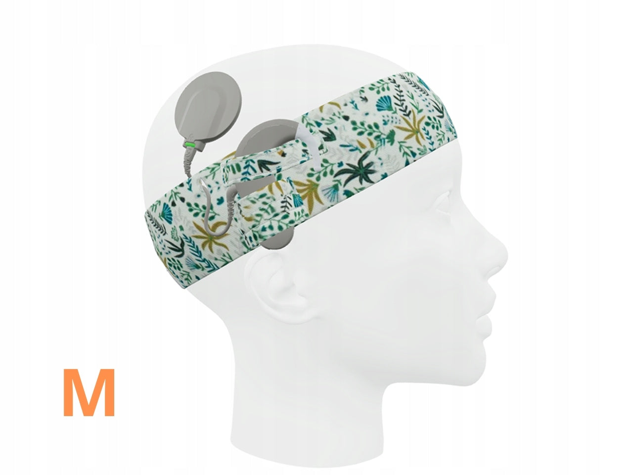 Universal band for speech processors / implants - palm trees - size M