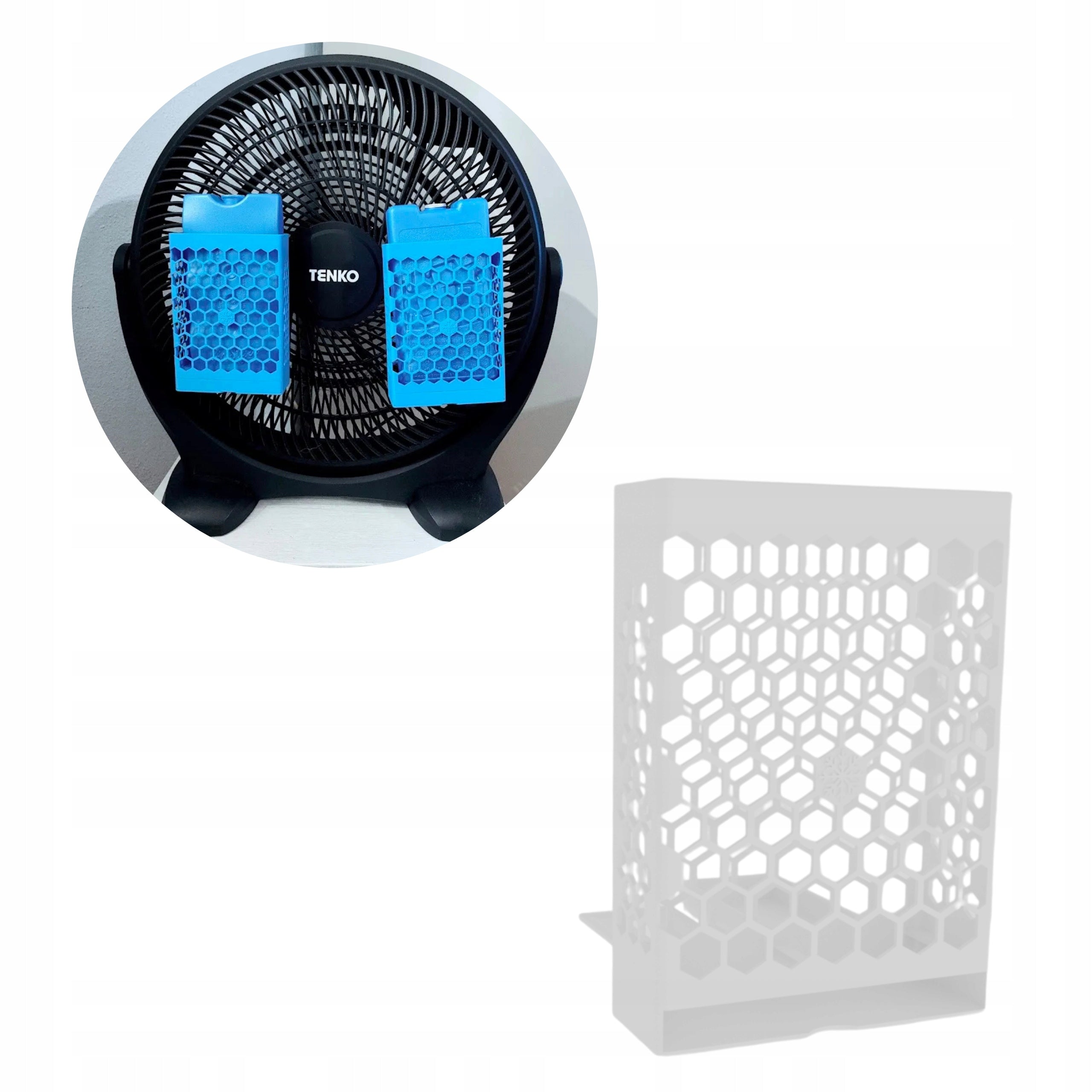 Universal fan cooling cartridge holder, fast cooling