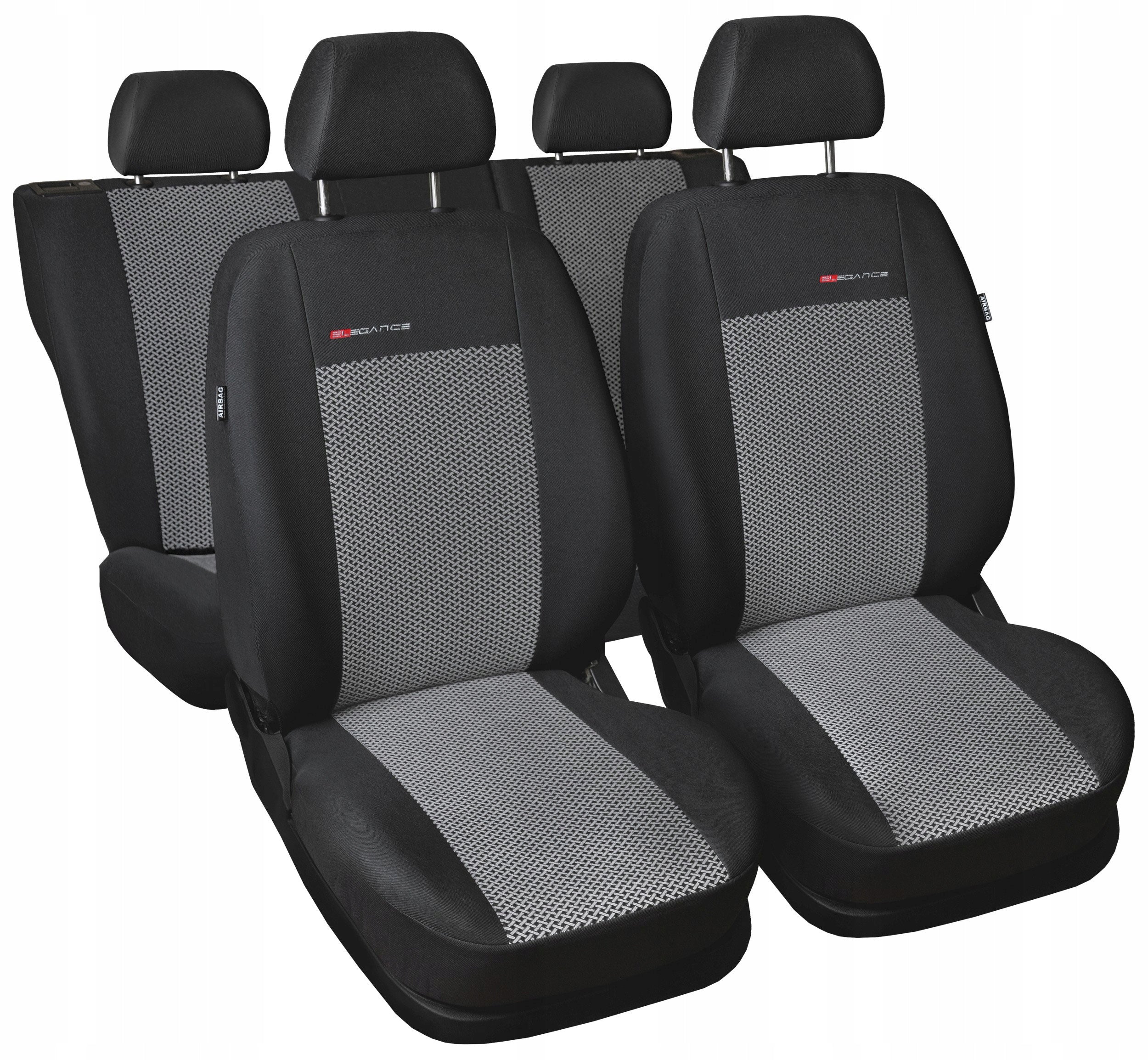 Universal material covers for car seats graphite