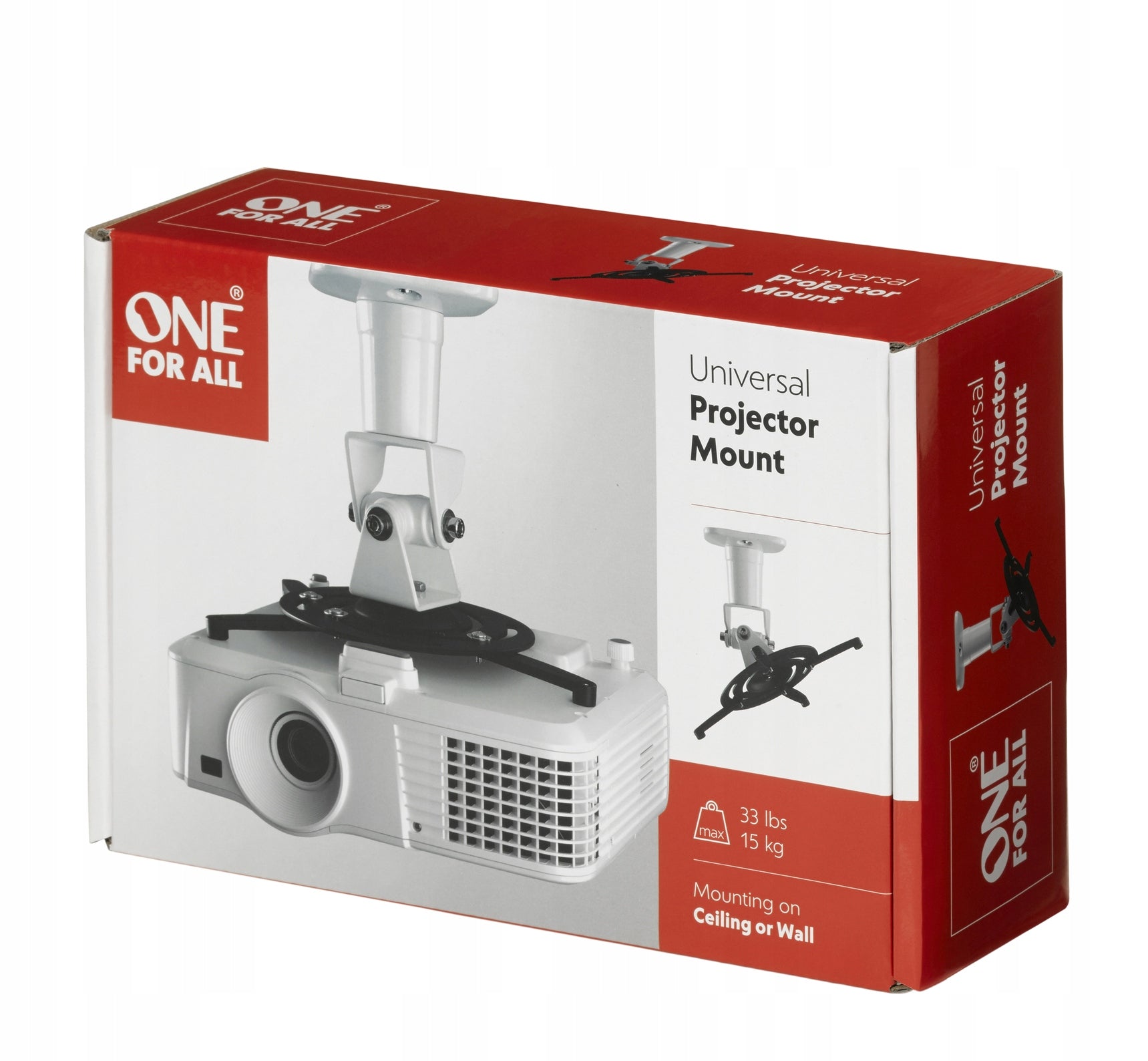 Universal projector holder One For All WM5320, 360st and tilt up to 90st Manufacturer code 8716184065880
