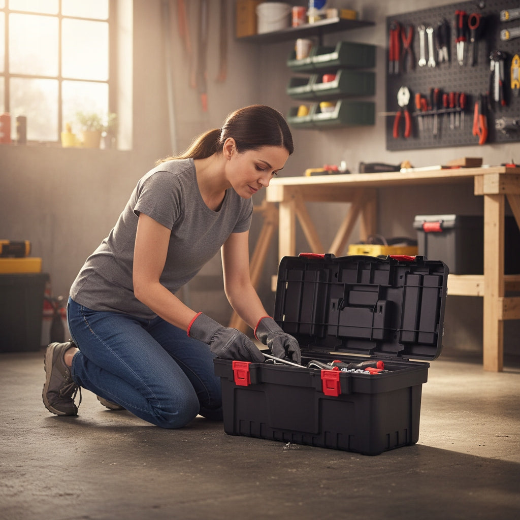 Universal tool box 55x27 new model 2024 workshop suitcase Accessories included no