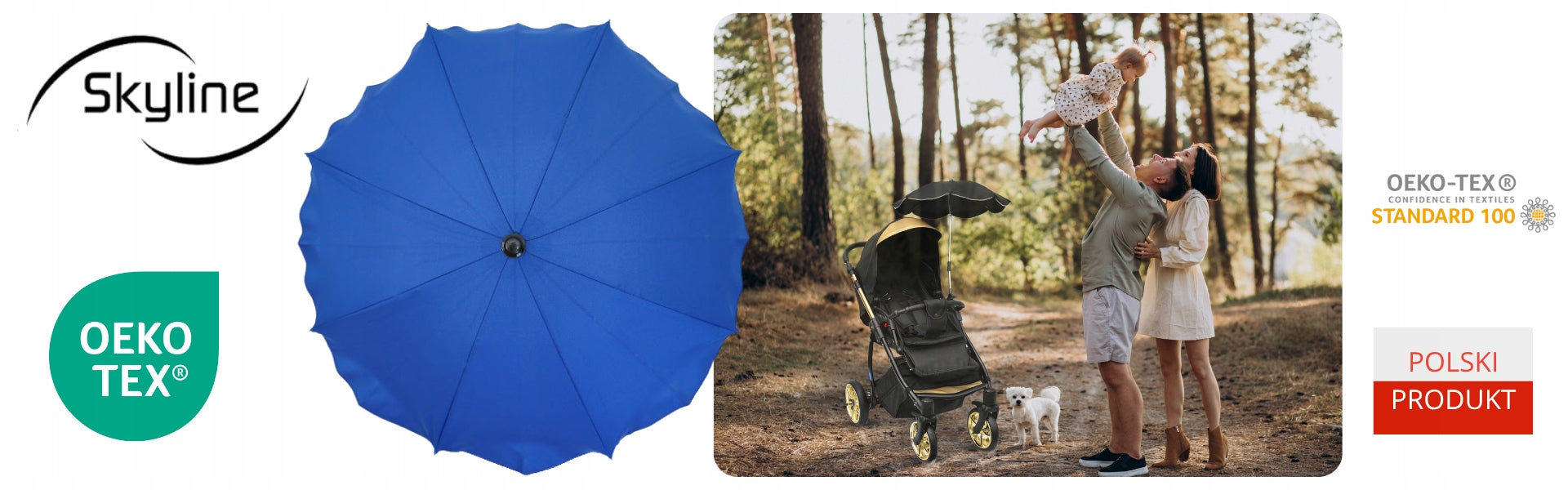 Universal umbrella for stroller cornflower large stable umbrella Manufacturer code PS20160013