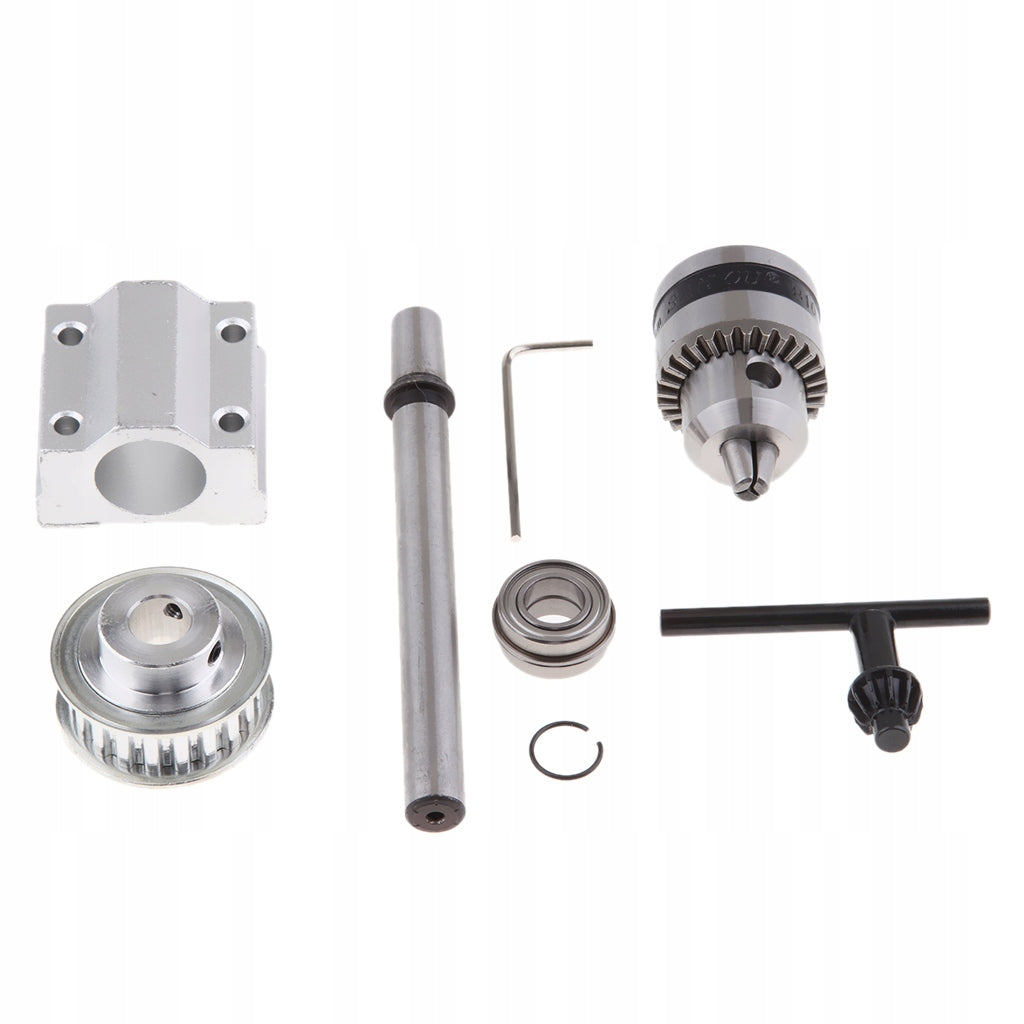 Unpowered spindle assembly for drilling and polishing lathe production