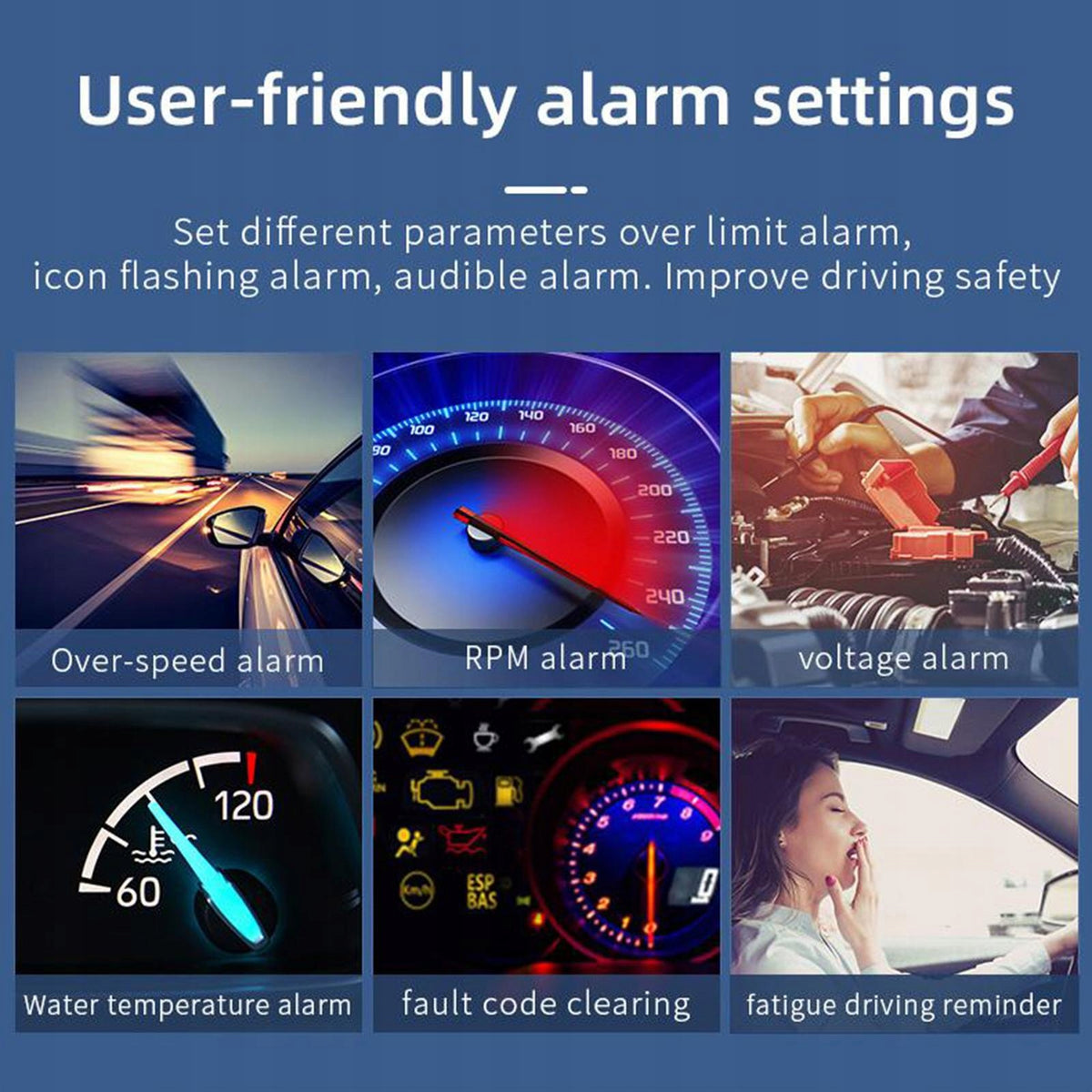 Upgrade Car Universal Head Up Display OBD2 II EUOBD HUD,Speed,Overspeed Brand no brand