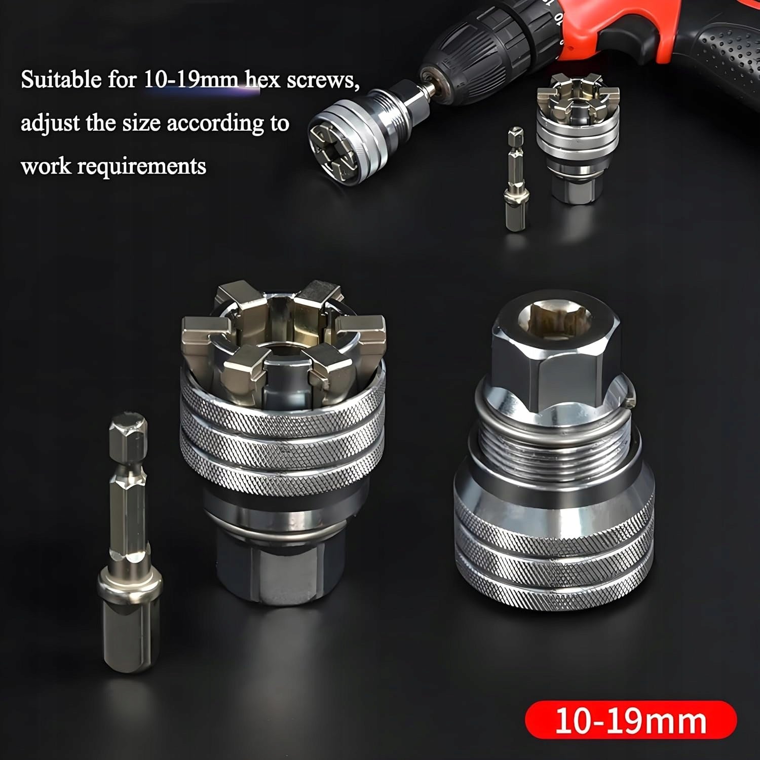 Upgraded Adjustable Universal Socket Wrench, Manual Socket Wrench, Manufacturer code D46T3