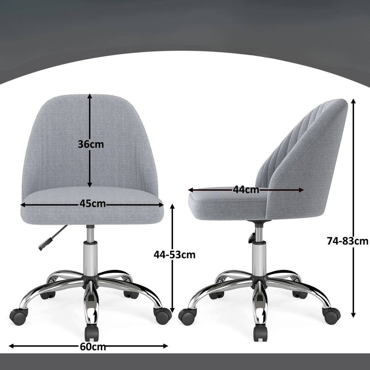 Upholstered Height Adjustable Swivel Chair Dressing Table Chair Medical device no